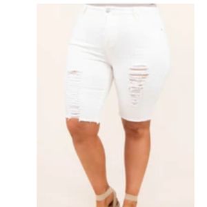 Haute Curve White Shorts